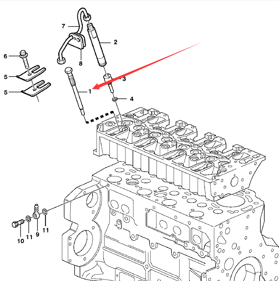 Funktioniert gut mit Volvo Penta TAD520 TAD720 D5A D7A EW140B L40B L45B - Injector 20502189 VOE20502189 EW140B,L40B,L45 B