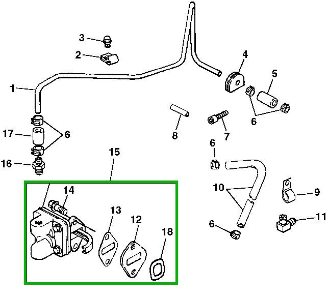kompatibel mit John Deere Fitting Kit AM133627 LX173 Rasenschlepper