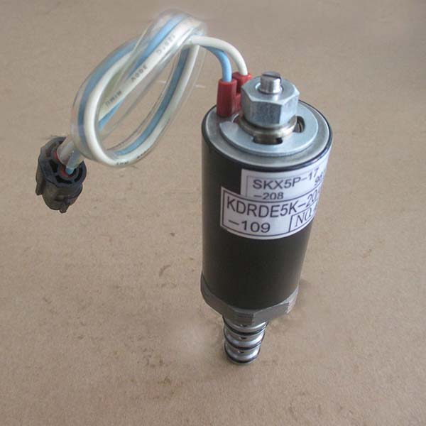 Kompatibel mit Kobelco SK200-3 Kawasaki Hydraulik Pumpensolenoidventil SKX5P-17-208 KDRDE5KR-20 40C07-203A-109