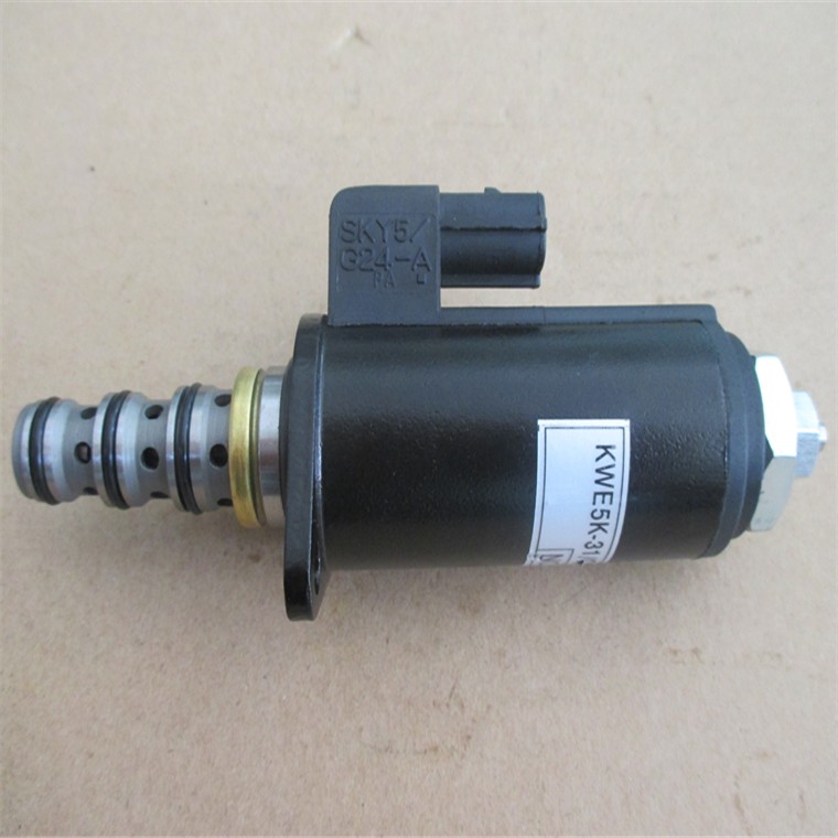 Kompatibel mit Kobelco Bagger SK350LC-8 Pilotpumpe Safty Lock Solenoid Ventil YN35V00050F1 KWE5K-31/30C50-122 YN35V00050F1(1-E)