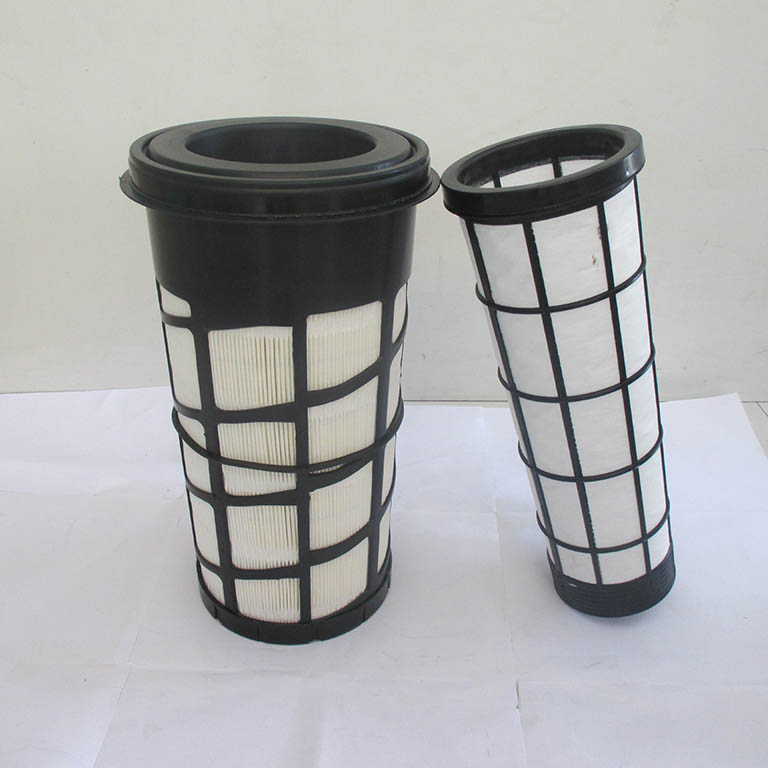 Kompatibel mit Kobelco SK130-8 140SR 140SR-3 ED150-2 SK135SRLC-2 SK140SRLC Luftfilter YY11P00008S002 und YY11P00008S003 A:YY11P00008S002 B:YY11P00008S003 SK130-8.140SR-3,ED150,ED150-2,SK135SRLC-2,SK140SRLC