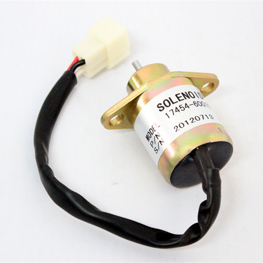 Kompatibel mit Kubota 16616-60015, 17454-60010 Kraftstoffstopp Solenoid Shut Off B1700 B2100 B2400 17594-60014 16616-60010 16616-60013 118400-61950 Viele Ariens, Giant Vac, John Deere, Stihl, SnowEx,Yanmar Mit 3-Wire Steckverbinder Plug