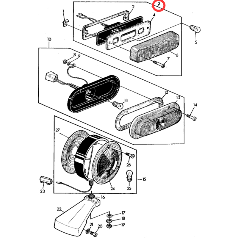 Funktioniert gut mit Johe Deere Traktor 820 850 870 900HC 950 970 1050 1070 1520 - Lampe AR60250 820,850,870,900HC,950,970,1050,170,1520