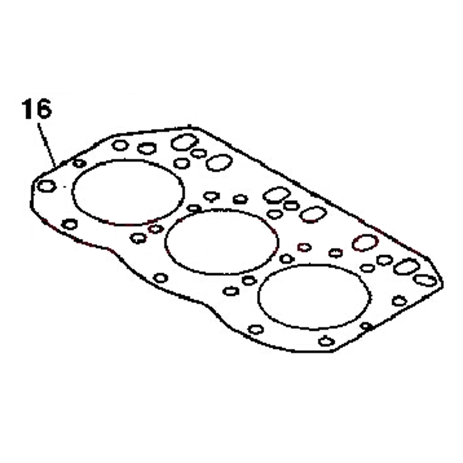 Geeignet für John Deere 27D 35D 35G 4475 4410 3320 2720 - Zylinder Kopfdichtung M806811 6141-12-1810 6141121810 2D92 27D,35D,35G,4475,4410,3320,2720