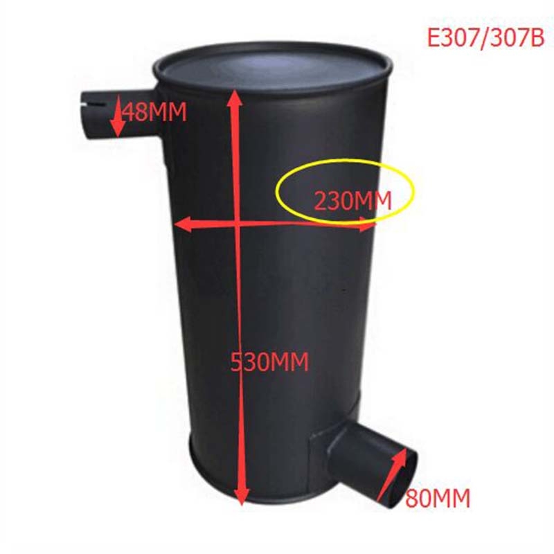 Optimiert für Caterpillar CAT Bagger 307B E307 Motor 4M40 - Muffler Silencer 162-6174 CA1626174 307B, E307
