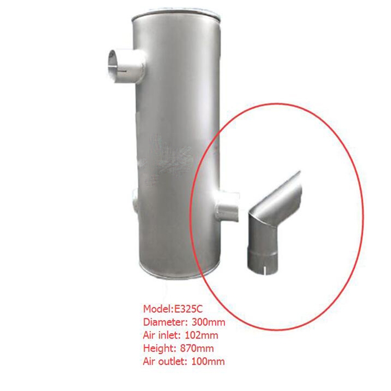 Speziell für Caterpillar CAT Bagger E325C Split - Muffler Silencer