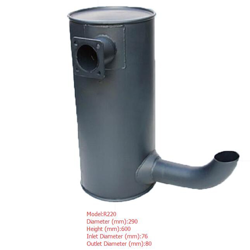 Auf Hyundai Bagger R220 gebaut - Muffler Silencer