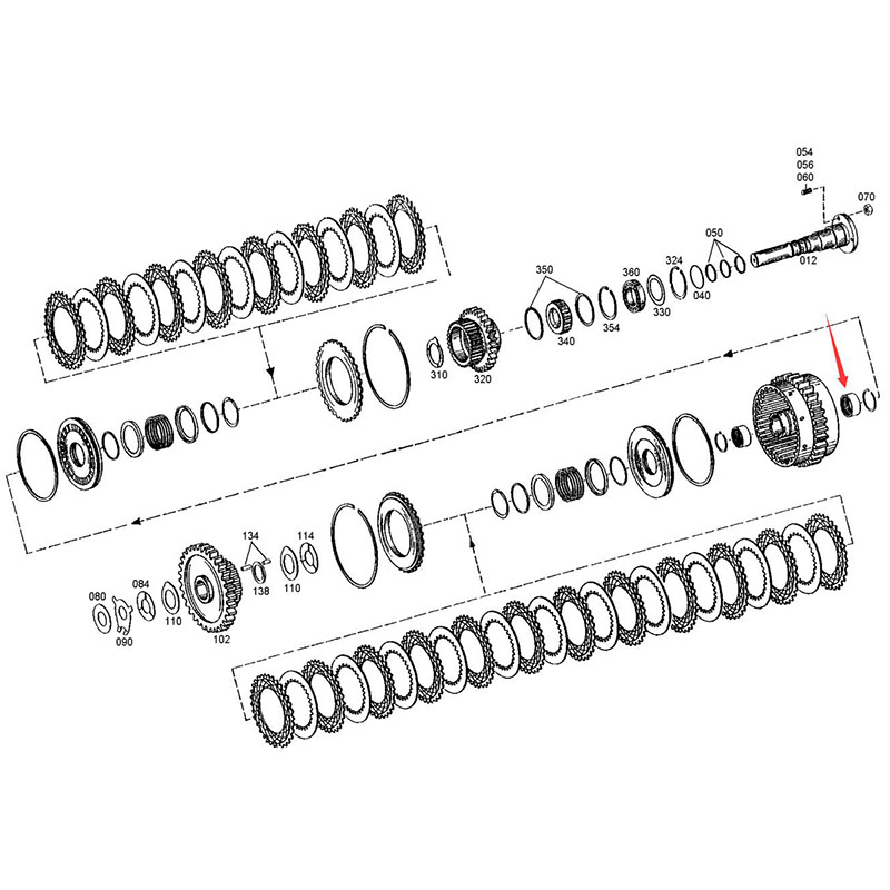 Optimiert für ZF Getriebegetriebe 4WG180 4WG200 - Nadelarm 0635303205 0635 303 205 0635-303-205 0635.303.205 4WG180, 4WG200, 6WG200