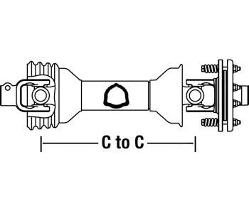 Speziell für Bondioli und Pavesi 100 Series - NEW Aftermarket BP6140003FF2 Vollst?ndiges Batwing Flügelwelle, Gr??e 6