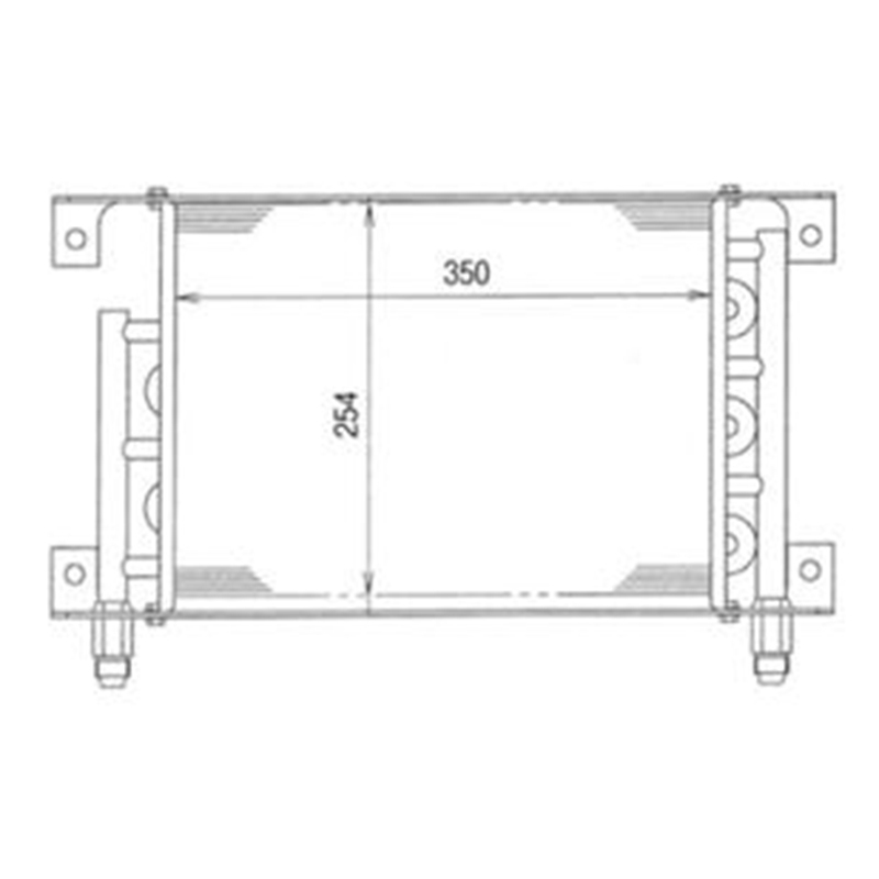Speziell für Komatsu Bulldozer D21A-7T D21A-7 D21S-7 - ?lkühler 104-49-41111 1044941111 D21A-7T, D21A-7, D21S-7