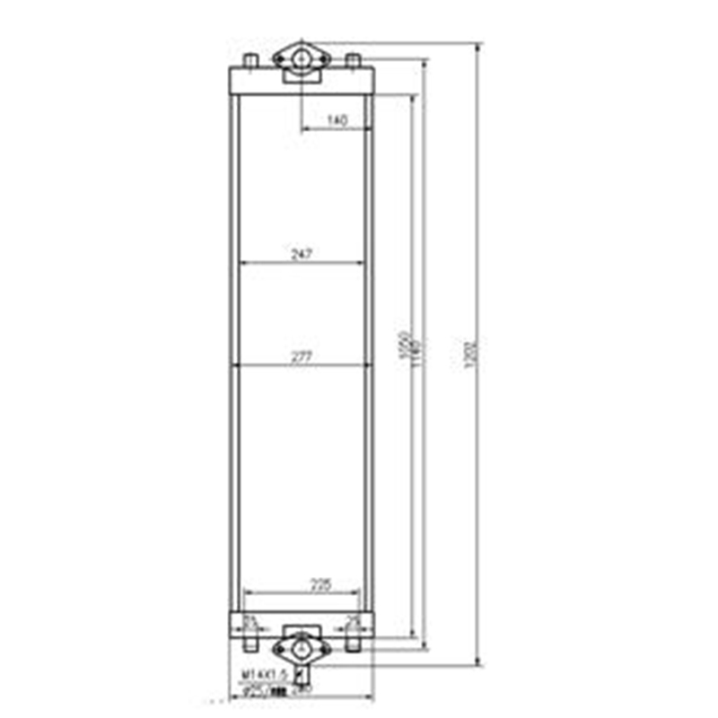 Konzipiert für Komatsu PC290-8K PC270LC-8 Bagger - ?lkühler 206-03-22421 2060322421 PC290-8K, PC270LC-8