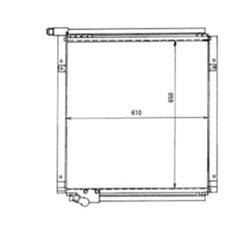 Optimiert für Komatsu PC150-5 Bagger - ?lkühler 21K-03-33121 21K-03-33120 21K0333121 21K0333120