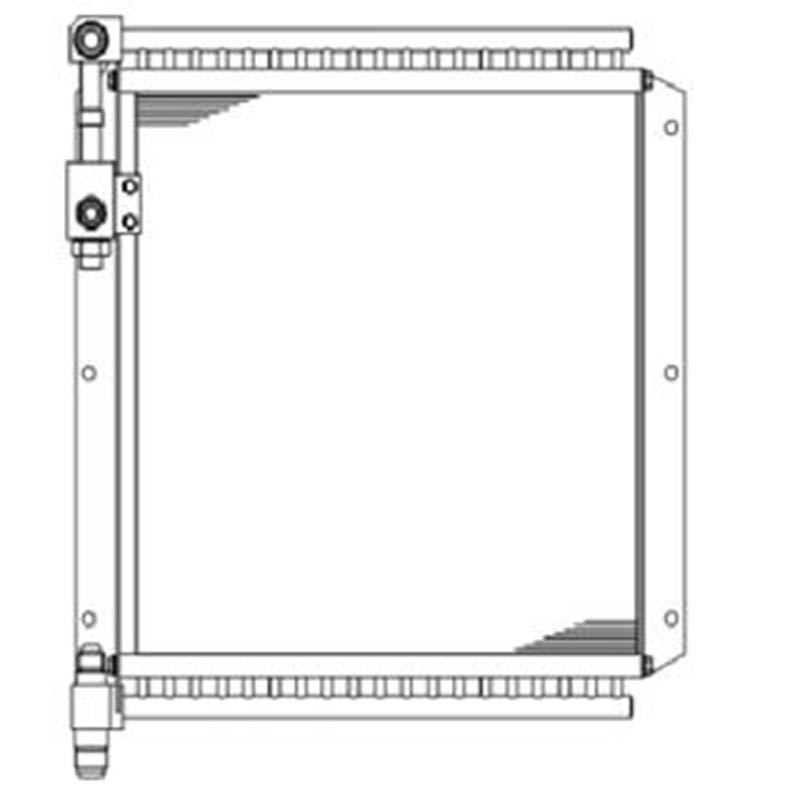 Passend für Komatsu Bagger PC75UD-2 PC75UUU-2E PC75UU-2 - ?lkühler 21W-03-21111 21W032111 PC75UD-2, PC75UU-2E, PC75UUU-2