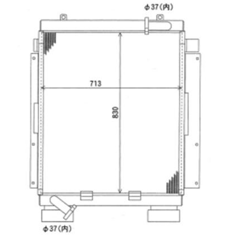 Hergestellt für Komatsu PC228UU-1-TN PC228UU-1 PC228UU-1-MO Bagger - ?lkühler 22U-03-11121 22U0311121 PC228UU-1, PC228UU-1, PC228UUU-1-TN