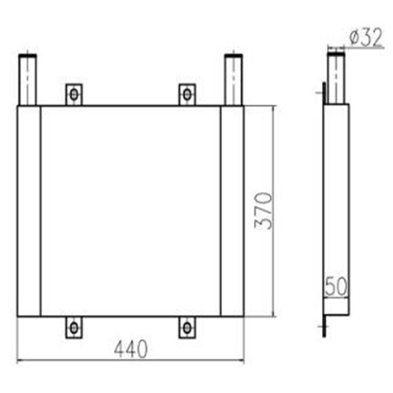 Speziell für Hitachi Bagger ZAX70 - ?lkühler 4464826