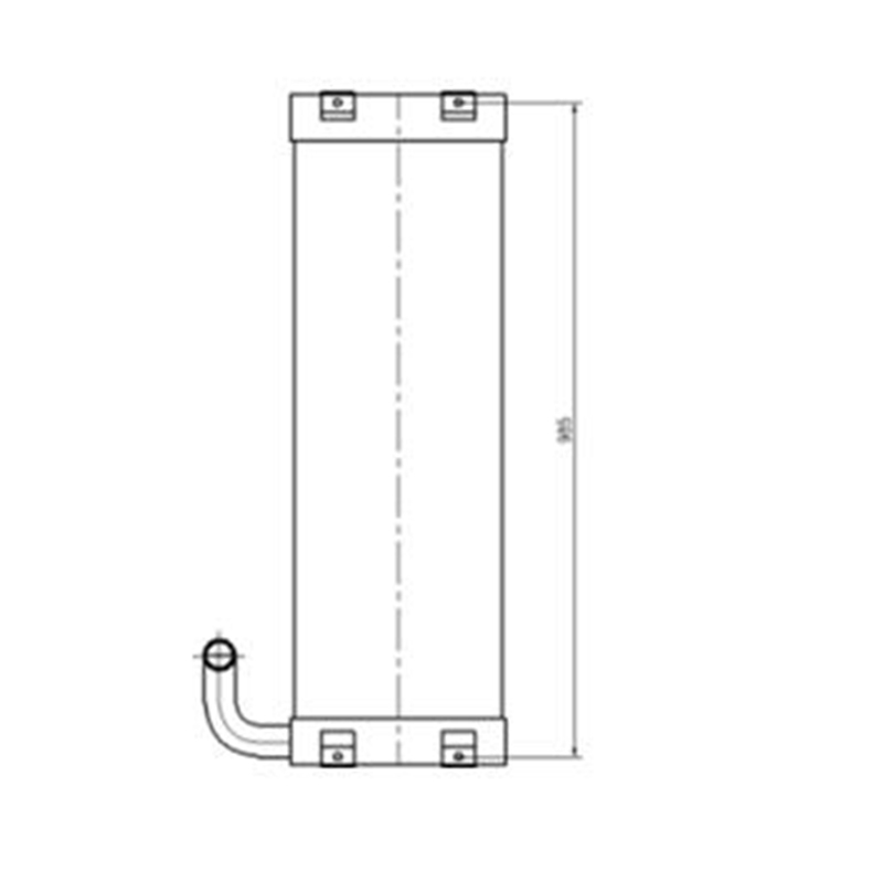Funktioniert gut mit Hitachi ZAX120-3 ZAX135US-3 Bagger Commonrail - ?lkühler 4682428 ZAX120-3, ZAX135US-3