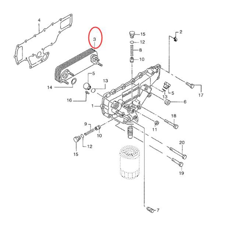 Hergestellt für New Holland E235SRLC E215 E160 EH160 EH215 E235SR - ?lkühler VAME013360 E235SRLC, E215, E160, EH160, EH215, E235SR