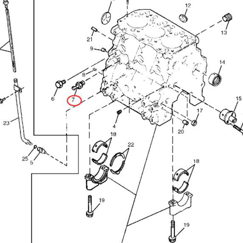 Ma?geschneidert für John Deere Traktor 655 755 756 855 856 955 4200 - ?ldruckschalter AM100856 K-E21136 KE21136 5740496 V3300 B5200, B6100, B6200, B7100, B7200, B7100D, B7100HST-D, B7100HST-E, G3200, G4200, G5200, G6200H, G5200H, G6200H, G6200H, M7030, M7