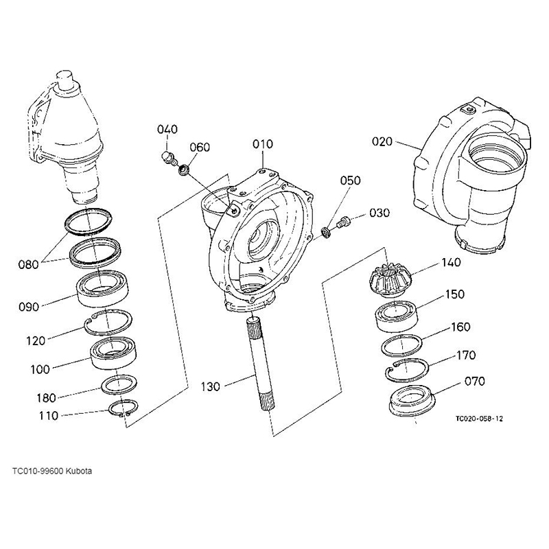 Perfekter Ersatz für Kubota Traktor L2501D L2600DT L2800DT L3000DT L3200H L3400DT L3700SU L3800DT - ?ldichtung TC010-99600 TC01099600 L2501D, L2501H, L2600DT, L2800DT, L2800HST, L3000DT, L3200DT, L3200H, L3400DT, L3400HST, L3700SU, L3800DT, L3800H
