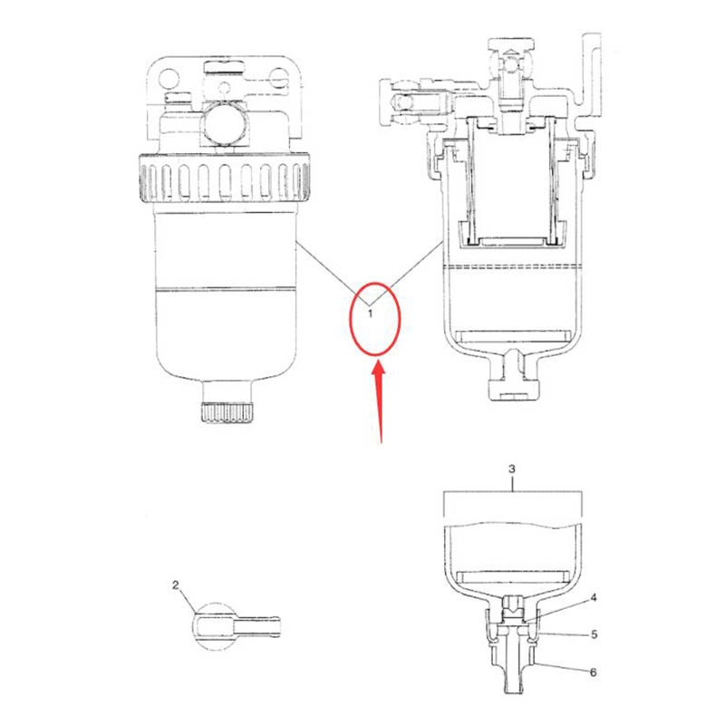 Speziell für New Holland E160 E215 EH160 EH215 Bagger - ?lwasserscheider VAME091412 E160, E215, EH160, EH215