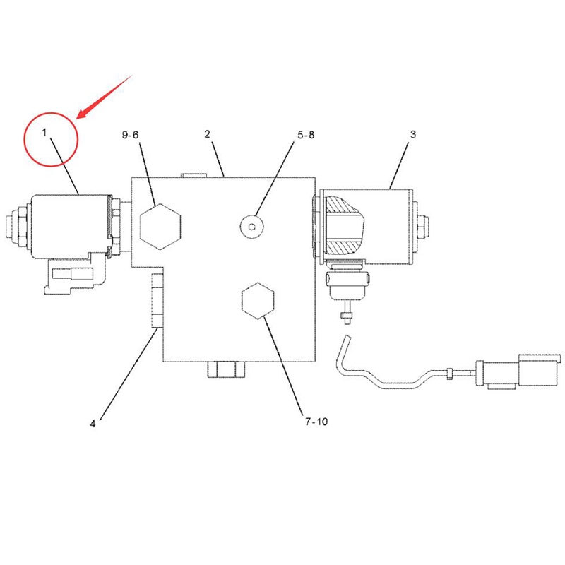 Für Caterpillar CAT 3116 3126 3406 3508B ausgelegt Motorradlader 938F 938G 938G II 950G 980G - Original Solenoidventil 207-6809 CA2076809 3126B 3406C 3406E 938F, 938G, 938G II, 950G, 980G