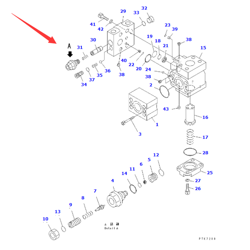 Hergestellt für Komatsu Bagger PC128US-2-AC PC138US-2-AT PC130F-7 - Pilotventil 702-21-09030 7022109230 PC128US-2-AC,PC128US-2-A,PC128US-2,PC128US-2,PC138USLC-2,PC138US-2-AC,PC138US-2,PC138US-2-A,PC138US-2E, PC130-7,PC128US-2-AT,PC158US-2,PC158USLC-2,PC13