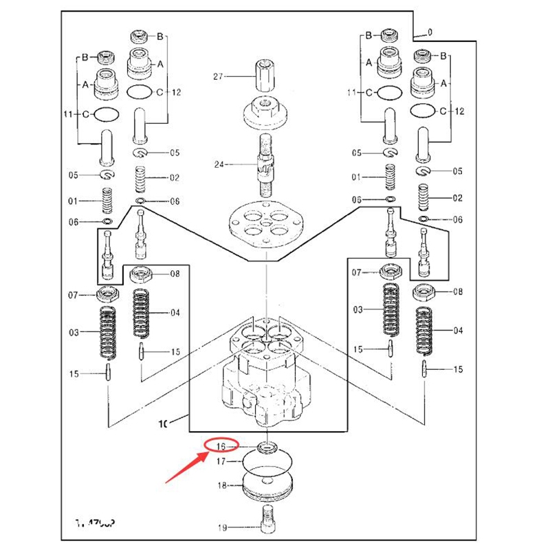 Kompatibel mit John Deere 110 120 190 80 892 200LC 330LC - Pilot Valve Sealing Washer 4286874 110, 120, 160LC, 190, 230LC, 230LC, 270LC, 330LCR, 450LC, 490E, 550LC, 690ELC, 750, 790ELC, 80, 892, 992ELC LOGGER COMPONENTS:200LC, 330LC