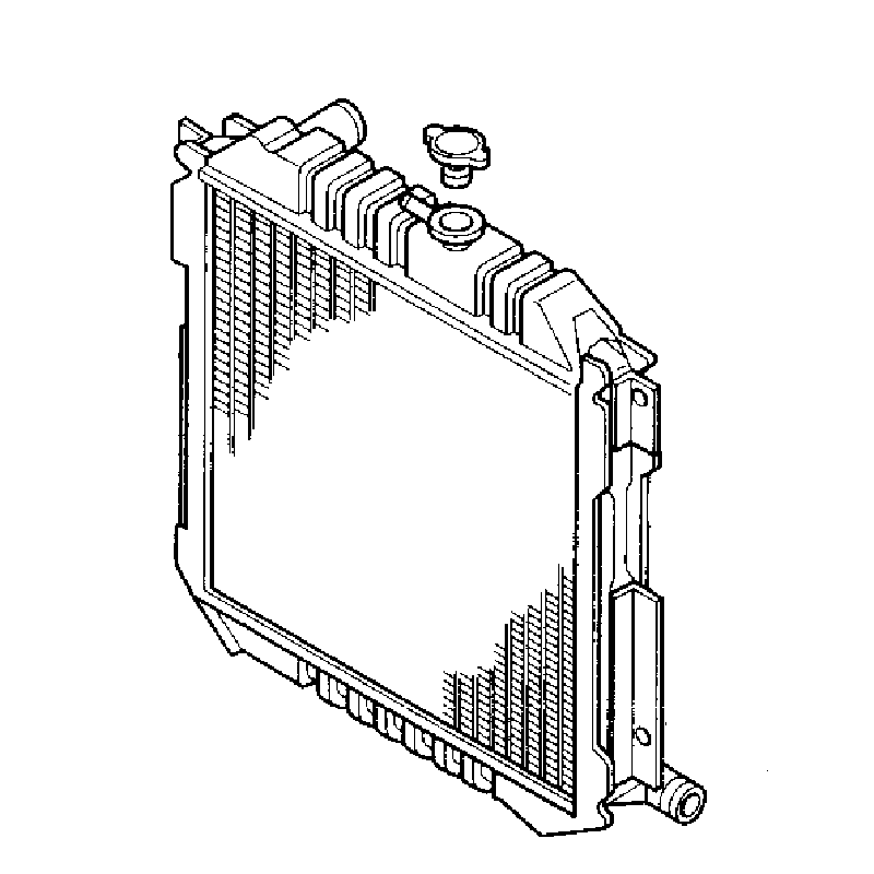 Hergestellt für Hitachi Bagger EX60-5 - Radiator 4397053