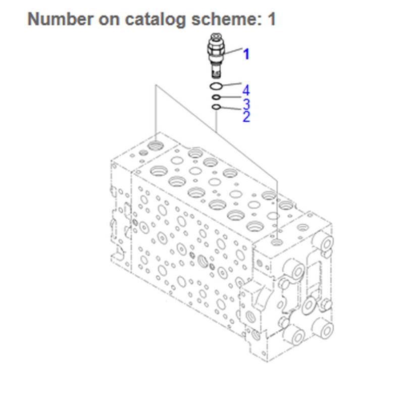 Hergestellt für Komatsu Bagger PC200-8 PC210-10 PC220LC-8 - Relief Ventil Assy 723-40-94501 7234094501 PC200-8,PC210-10,PC220LC-8