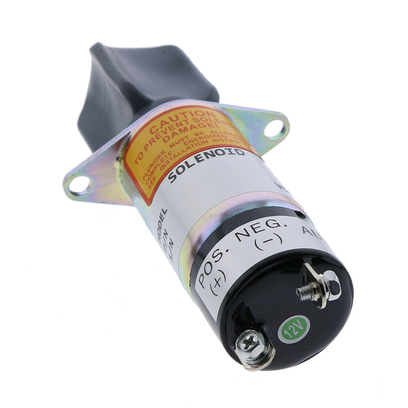 Optimiert für Yanmar Motor 2 Terminals - Shutoff Solenoid 1504-12A7U1B1 SA-3527-T 12VDC 1504-12A7U1B1S2 150412A7U1B1S2 SA3527T1504-12A7U1B1