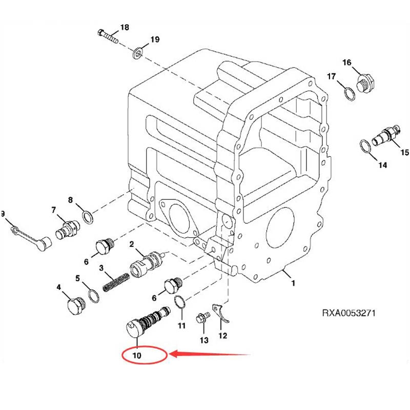 Hergestellt für John Deere Traktor 8100 - Solenoid Ventil RE55461 RE54836