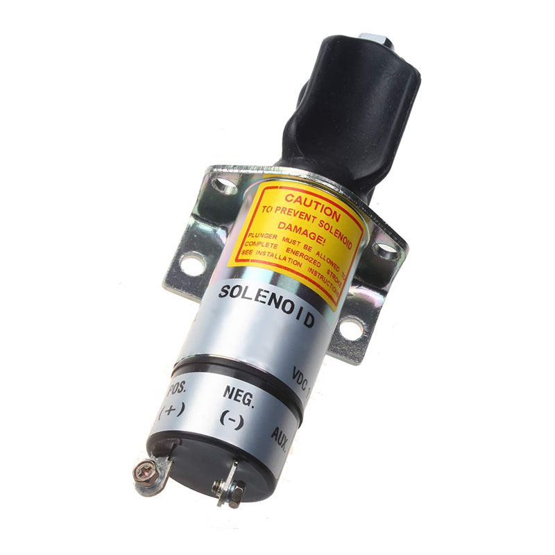 Funktioniert gut mit Woodward (Synchro-Start) 2 Terminals 1500-2016 - Solenoid 1502-12C6U1B1 SA-3756 12V 1502 Fit SA-3756-12 Zwei Terminal Zugkraft 44 - 53N Haltekraft 85 - 125N
