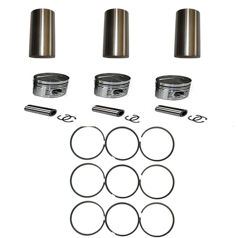 Kompatibel mit Kubota Motor KH91 Bagger - STD D1402 Kolben mit Pin & Rings & Liners Kit STD