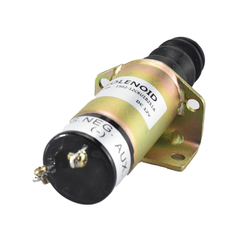 Hergestellt für Woodward Synchro-Start 3 Terminals - Stop Solenoid 1500-2073 1502-12A6U1B2S1 Shutdown Motor 1500273 150212A6U1B2S1
