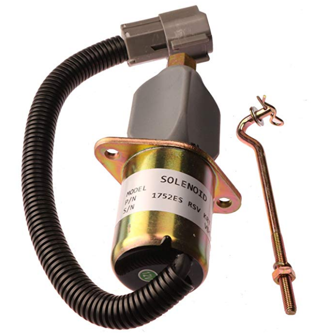 Für Mitsubishi ausgelegt ECOMAT Shovel S4S-Z1DT61ES - Stopp Solenoid Ventil 32A87-15100 12V 32A8715100 32A87-17010 32A8717010