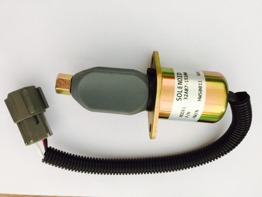 Ma?geschneidert für Mitsubishi S4Q S4S S6S Motor in Volvo Terex SCHAEFF Pel Job - Stop solenoid 32A87-15100 32A87-05100 32A87-06100 32A87-05900