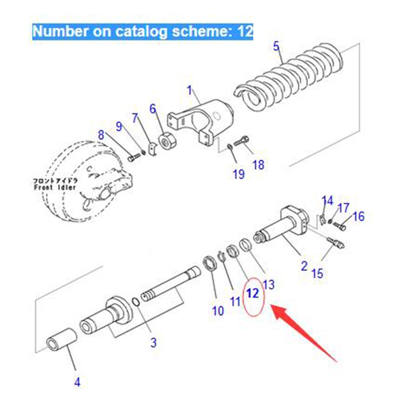 Passend für Komatsu PC360-7 PC350LC-8M0 PC308USLC-3E0 PC300LC-6 Bagger - U-Packing 09370-00090 0937000090 PC360-7, PC350LC-8M0, PC308USLC-3E0, PC300LC-6