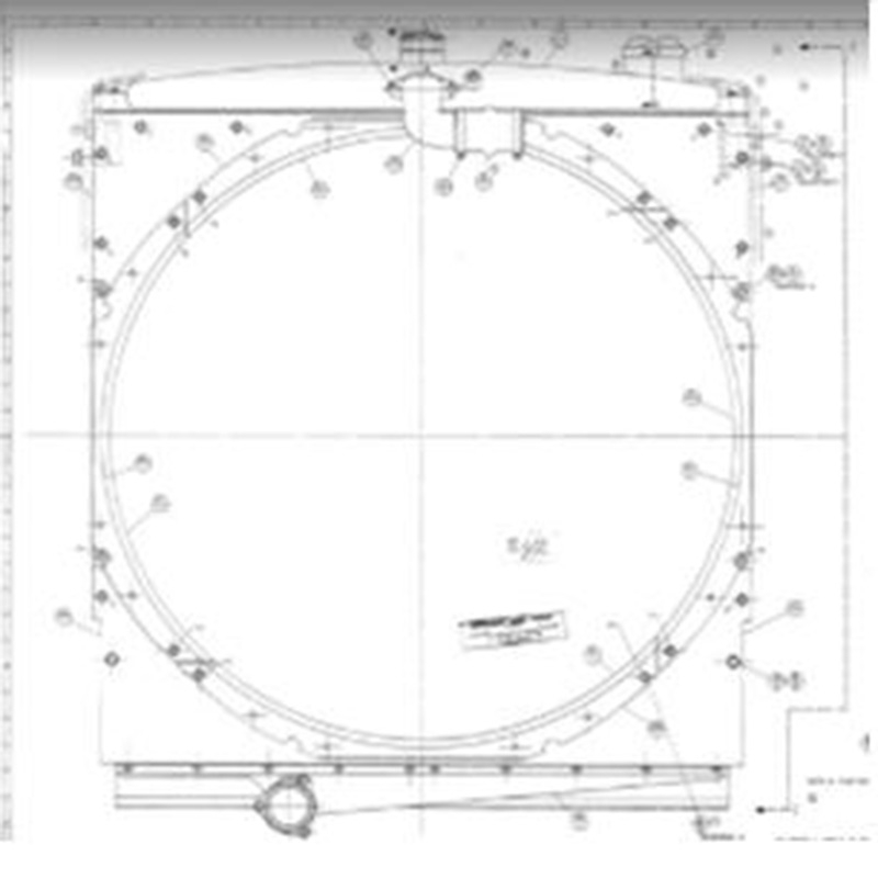 Passend für Caterpillar CAT D9H Traktor - Water Radiator Core 4N6625 CA4N6625 4N-6625