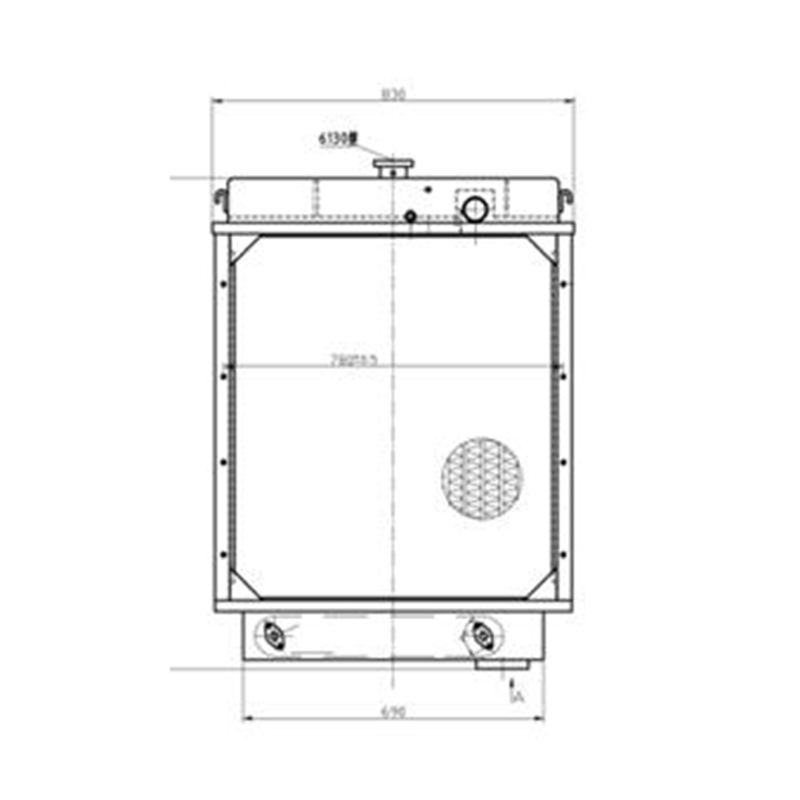 Funktioniert gut mit Shantui TY130 SD13 Bulldozer - Wassertank Radiator 10Y-03B-01000 10Y03B01000