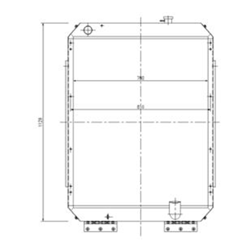 Direkter Ersatz für Hyundai Bagger R200W-7A R210LC-7A R210NLC-7A - Water Tank Radiator 11N6-43550 11N643550 R200W-7A, R210LC-7A, R210NLC-7A