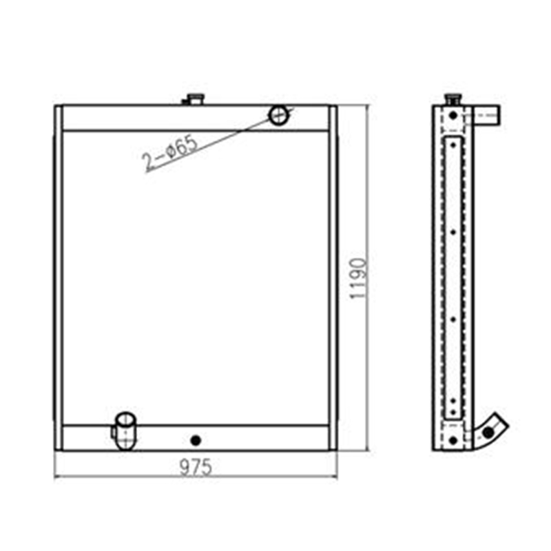 Perfekt für Doosan Bagger S330LC-V - Wassertank Radiator 13C91000 2202-9069B 2202-9069C 2202-9069E 2202-9069G 2202-9069H 2202-9069J 22029069B 22029069C 22029069G 22029069H 22029069J