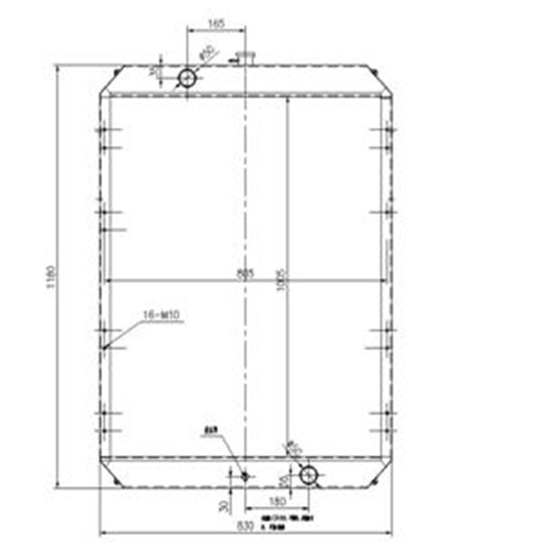 Direkter Ersatz für Doosan Bagger S225LC-V S230LC-V - Water Tank Radiator 13G21000 202-00022B 20200022B S225LC-V, S230LC-V
