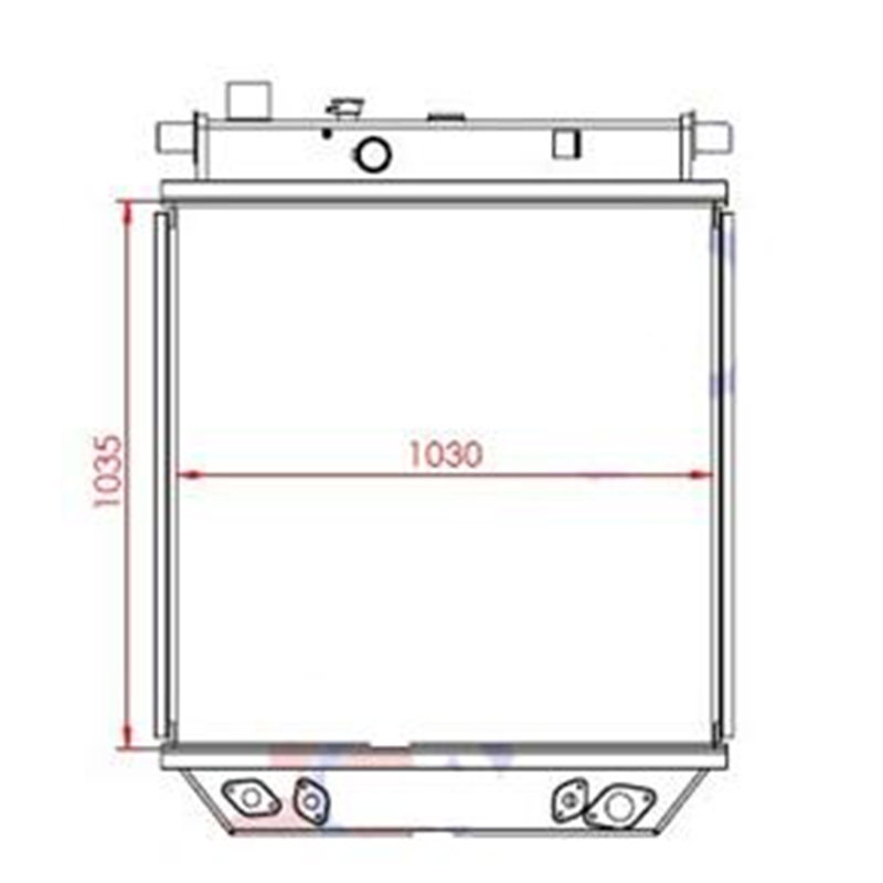 Ingenieur für Komatsu D85EX-15 Bulldozer - Wassertank Radiator 154-03-71101 1540371101