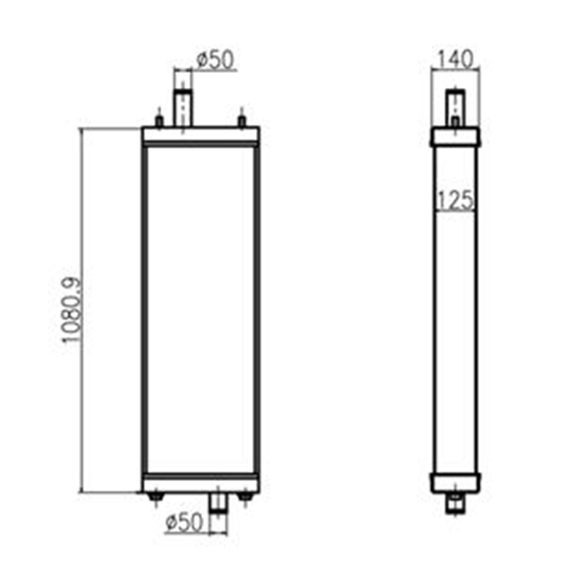 Optimiert für Komatsu D85PX-15E0 Bulldozer - Wassertank Radiator 154-03-75911 1540375911