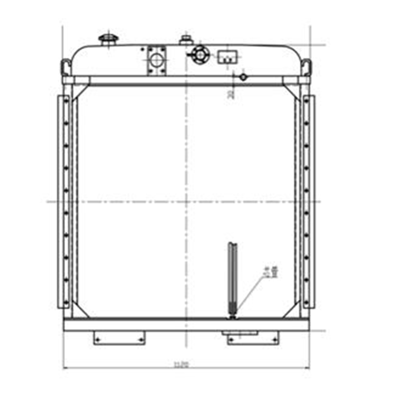 Optimiert für Shantui TY230 SD23 Bulldozer - Wassertank Radiator 154-03-C1001 15403C1001