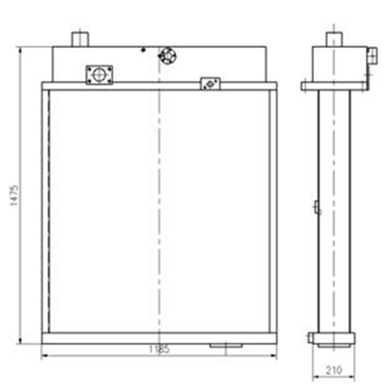 Perfekter Ersatz für Komatsu D150A-1 Bulldozer - Wassertank Radiator 175-03-00290 1750300290