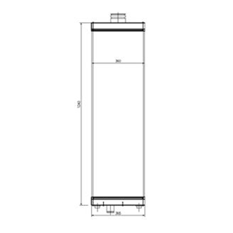 Kompatibel mit Komatsu D275A-5R Bulldozer - Wassertank Radiator 17M-03-51110 17M0351110