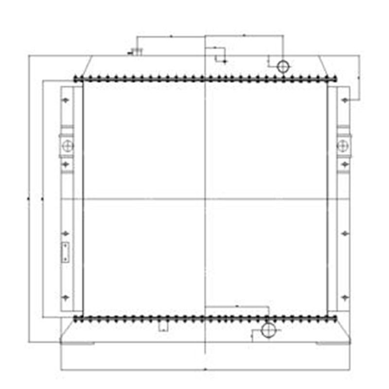Komatsu Bagger PC750-7 PC750-6 PC800-6 PC800-7 PC1800-6 PC850-7 - Water Tank Radiator 209-03-71110 209-03-78101 209-03-77100 20990371110 209 0378101 2090377100 PC750-7, PC750-6, PC800-6, PC800-7, PC1800-6, PC850-7