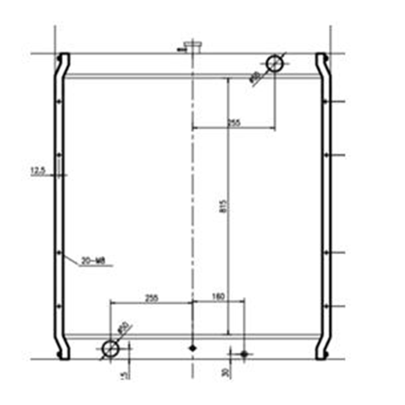 Entwickelt für Komatsu Bagger PW170-6 PC180-6K PC150-6K PC160-6K - Water Tank Radiator 21P-03-K2111 21P03K2111 PW170-6, PC180-6K, PC150-6K, PC160-6K