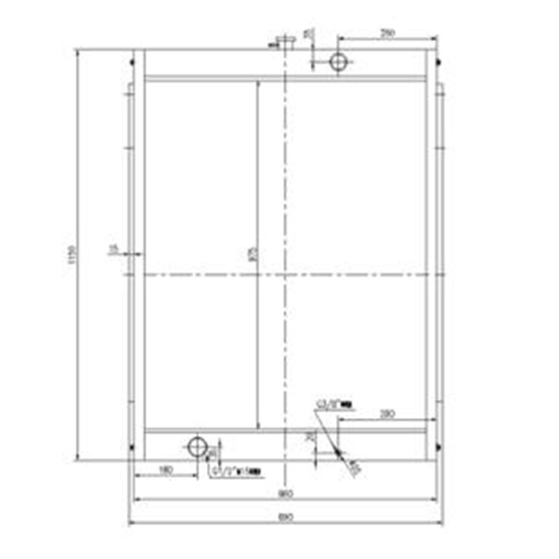 Ma?geschneidert für Doosan Bagger S290LC-V - Wassertank-Strahler 2202-9065C 2202-9065A 2202-9065B 22029065C 22029065A 22029065B